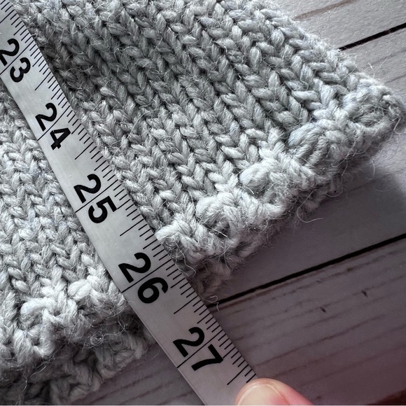 J Jill Chunky Alpaca Blend Cardigan in Dove Gray size Small - Picture 11 of 13